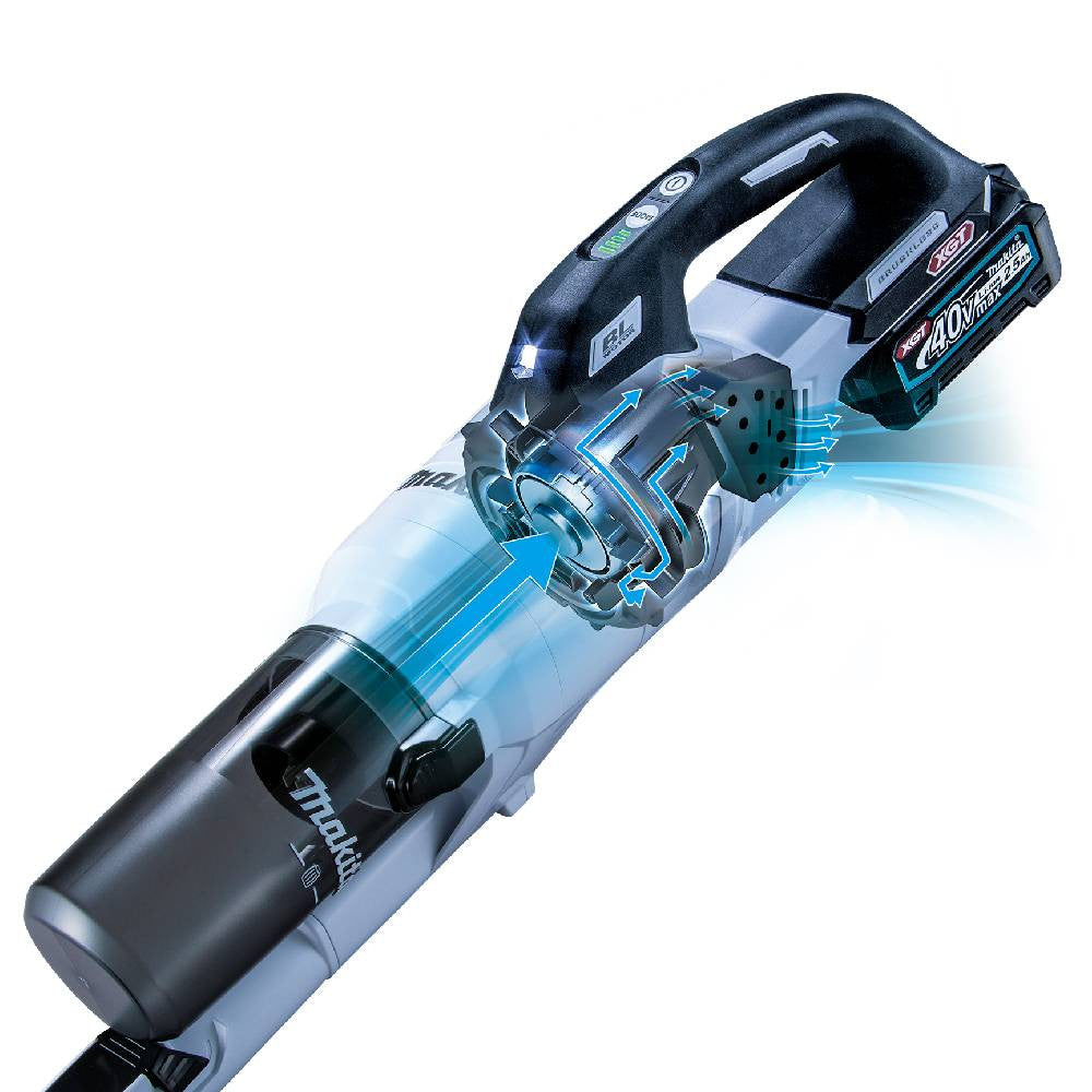 Makita CL003GA101 40V MAX XGT Cordless Brushless Cyclone Stick Vacuum Cleaner  Kit