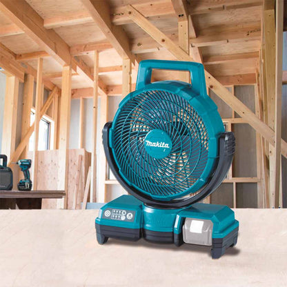 Makita DCF203Z 9 inch Cordless or Corded Jobsite Fan (Tool Only) blowing