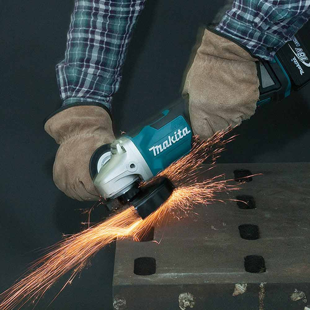 Makita DGA455Z 18V LXT Cordless 4-1/2 inch Paddle-Switch Angle Grinder with Brushless Motor (Tool Only)