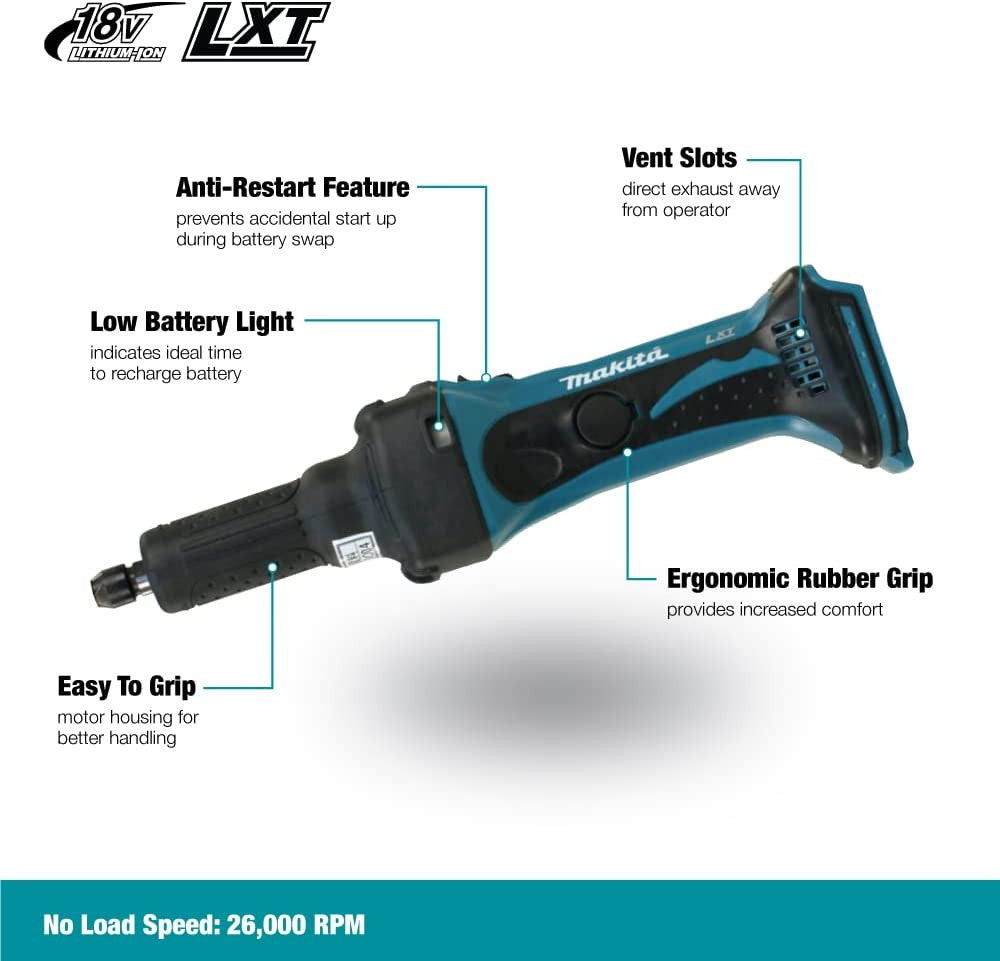 Makita DGD800Z 18V LXT Cordless Die Grinder (Tool Only)