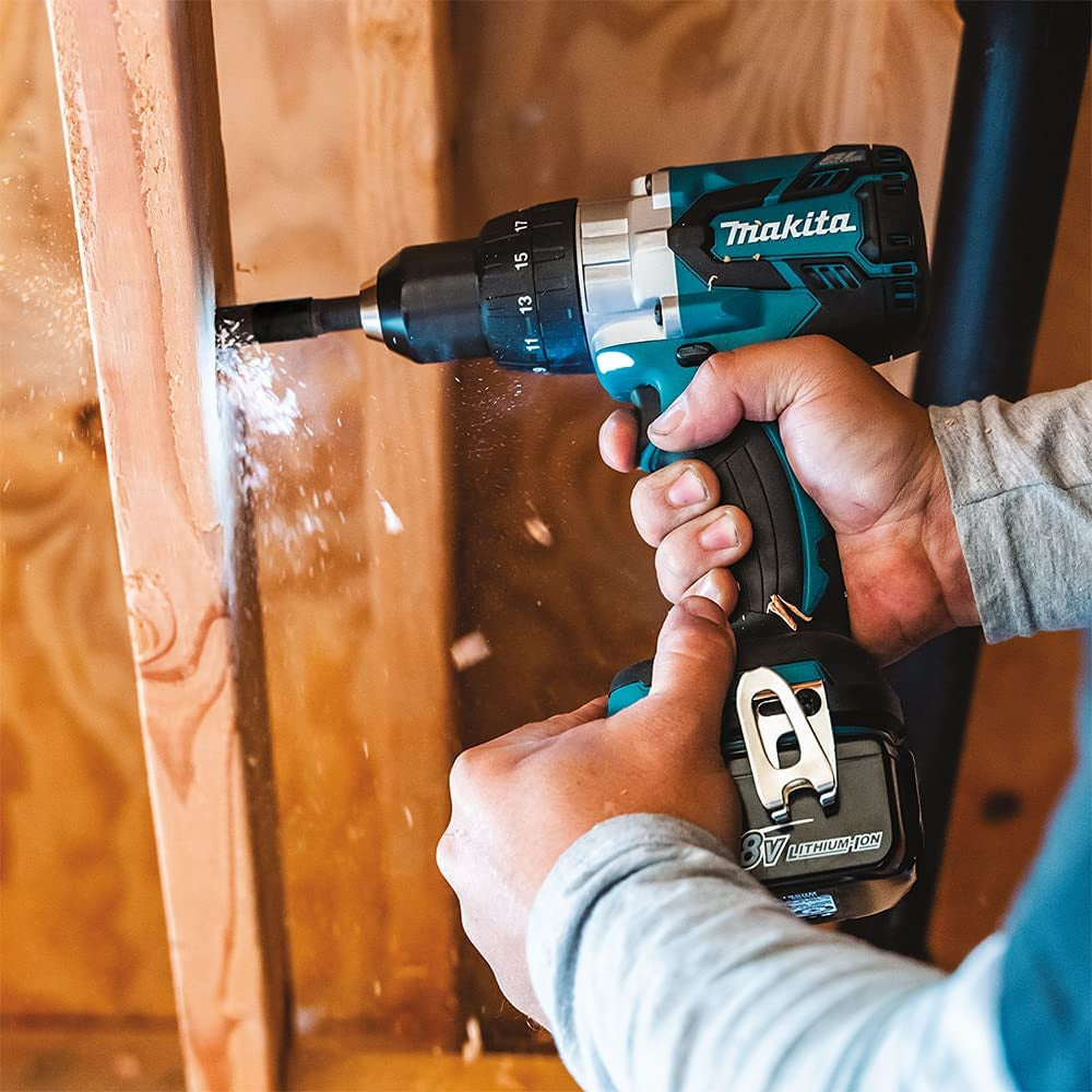 Makita DHP486Z 18V LXT Brushless 1/2 inch Hammer Drill/Driver drilling (battery sold separately)