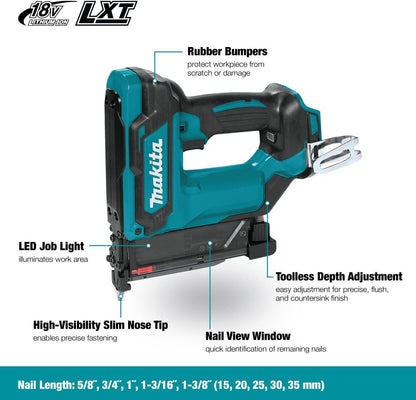 Makita DPT353Z 18V LXT 23-Ga Cordless Pin Nailer (Tool Only)