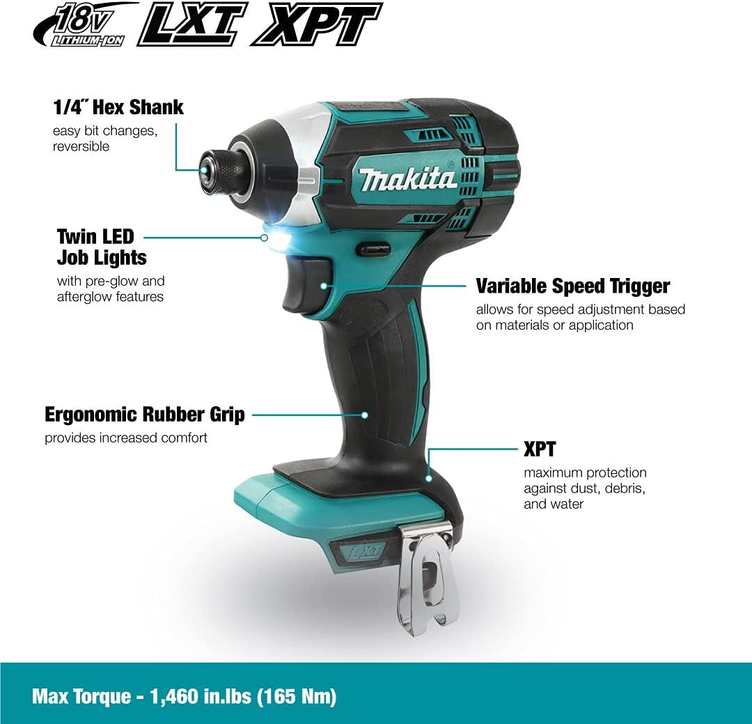Makita DTD152Z 18V LXT Cordless 1/4 inch Hex Impact Driver  (Tool Only)