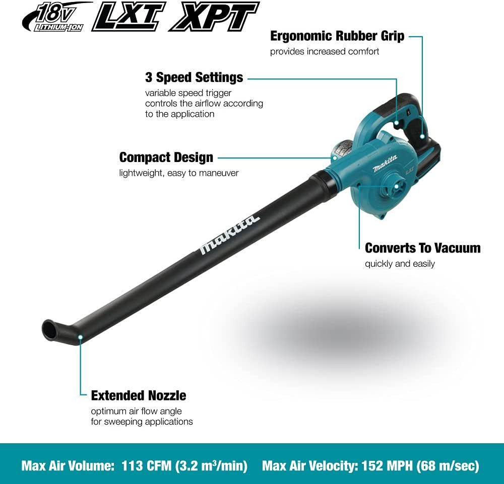 Makita DUB186Z 18V LXT Cordless Blower (Tool Only)