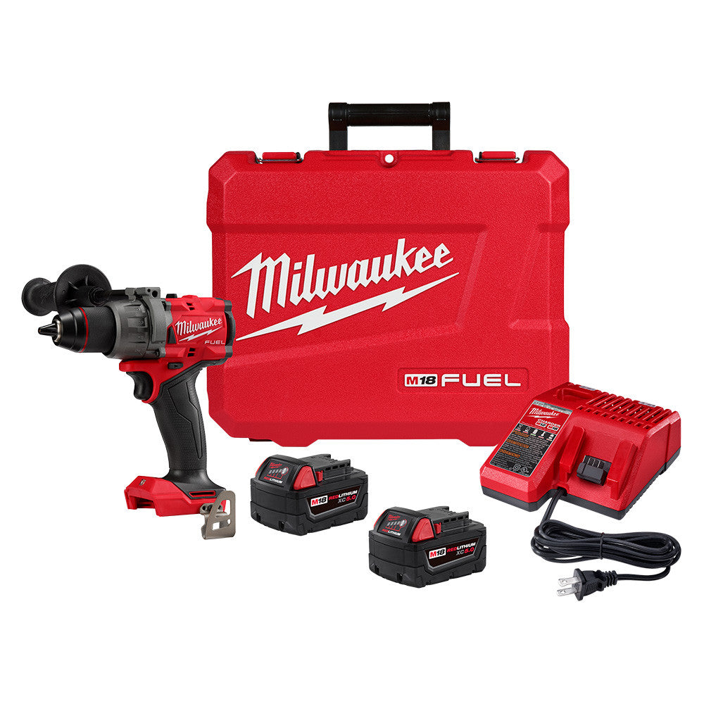 Milwaukee 2904-22 M18 FUEL Cordless Brushless 1/2 Inch Hammer Drill/Driver Kit