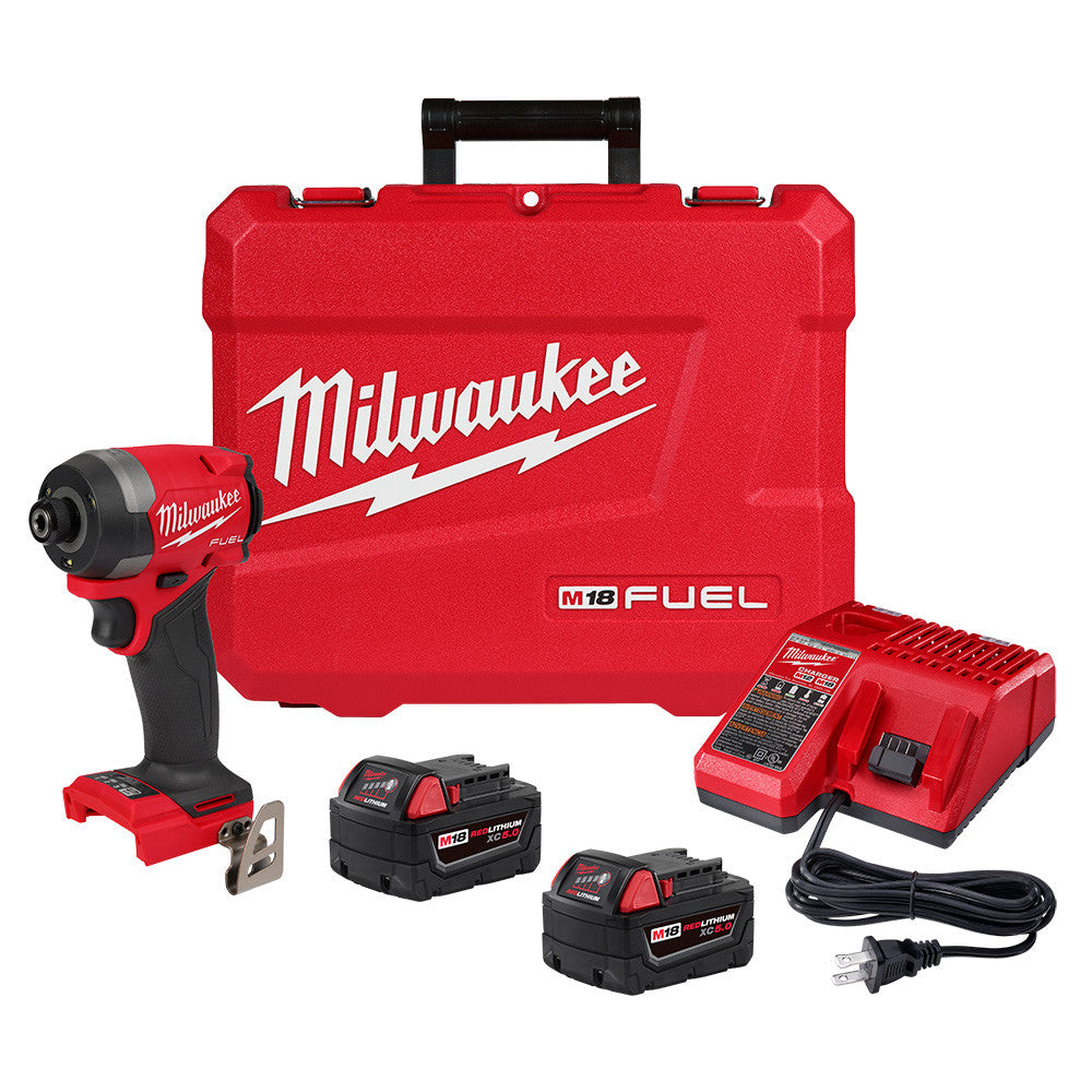 Milwaukee 2953-22 M18 FUEL Cordless Brushless 1/4 Inch Hex Impact Driver Kit