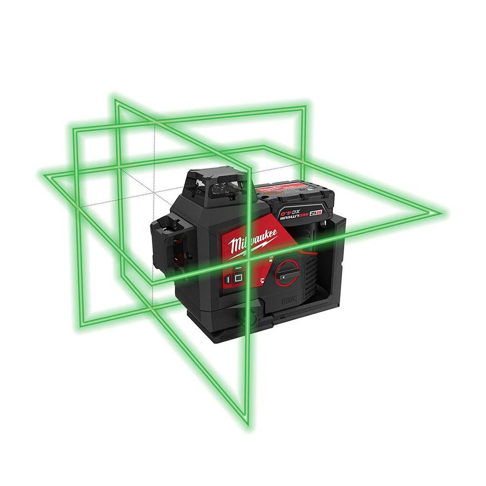 Milwaukee 3632-21 M12 Green 360 Degree  3-Plane Laser Kit