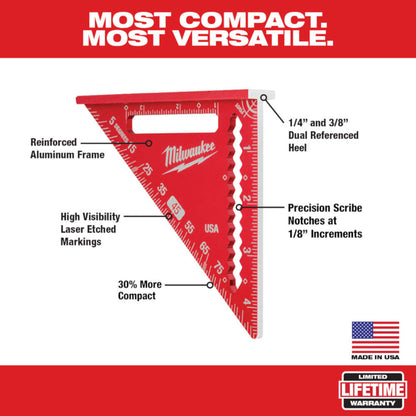 Milwaukee MLSQ040 4-1/2 Inch Compact Trim Square