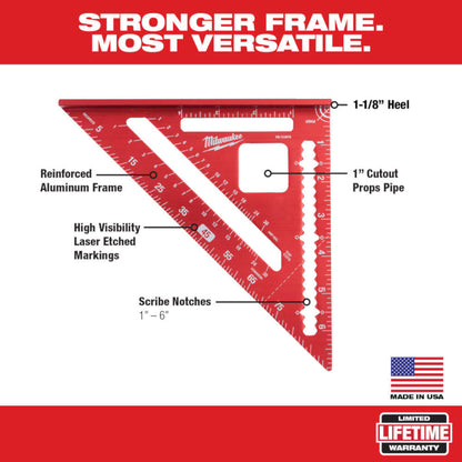 Milwaukee MLSQ070 7 Inch Rafter Square