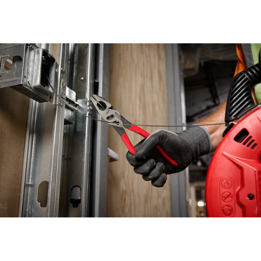 Milwaukee MT500C 9 inch Lineman's Dipped Grip Pliers with Crimper & Bolt Cutter