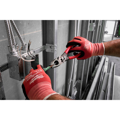 Milwaukee MT500C 9 inch Lineman's Dipped Grip Pliers with Crimper & Bolt Cutter