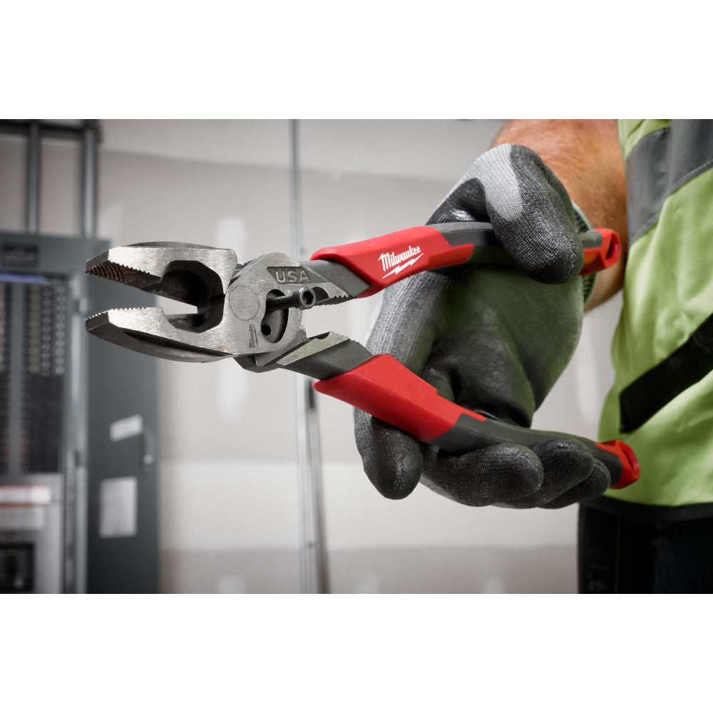Milwaukee MT550C 9 inch Lineman's Comfort Grip Pliers with Crimper