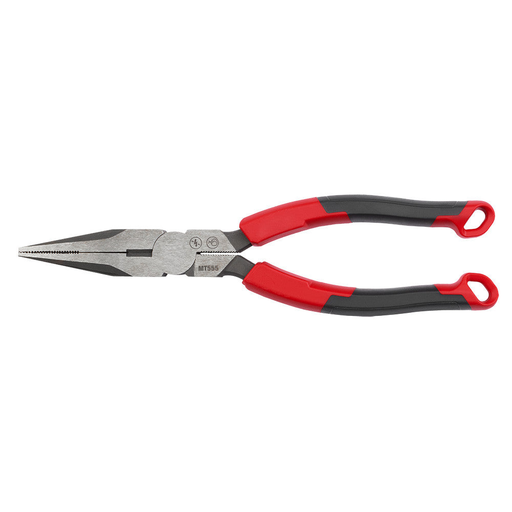 Milwaukee MT555 8 inch Long Nose Comfort Grip Pliers