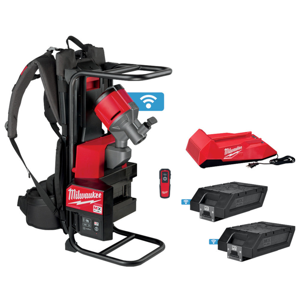 Milwaukee MXF371-2XC MX FUEL Cordless Brushless Backpack Concrete Vibrator Kit