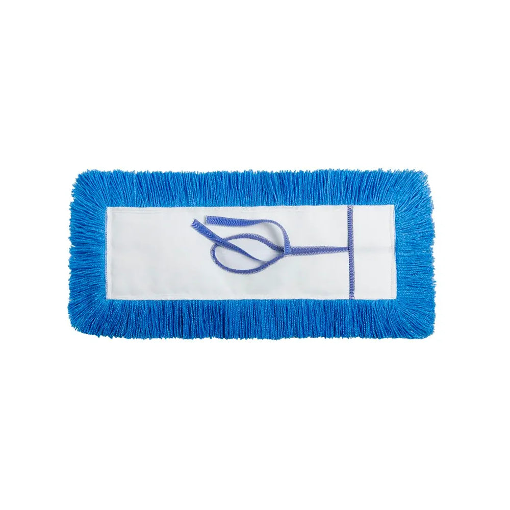 M2 36in STATIC-H Dust Mop-Tie - Blue with Keyhole Backing
