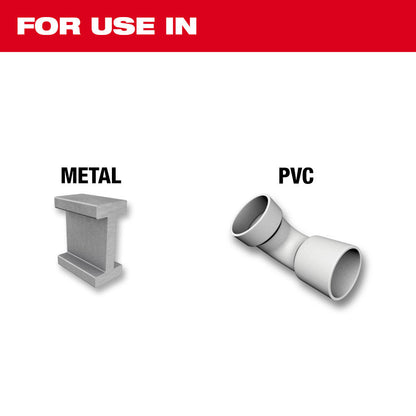 Milwaukee 49-22-4800 3pc SHOCKWAVE Impact Duty Thin Wall Hole Saw Set
