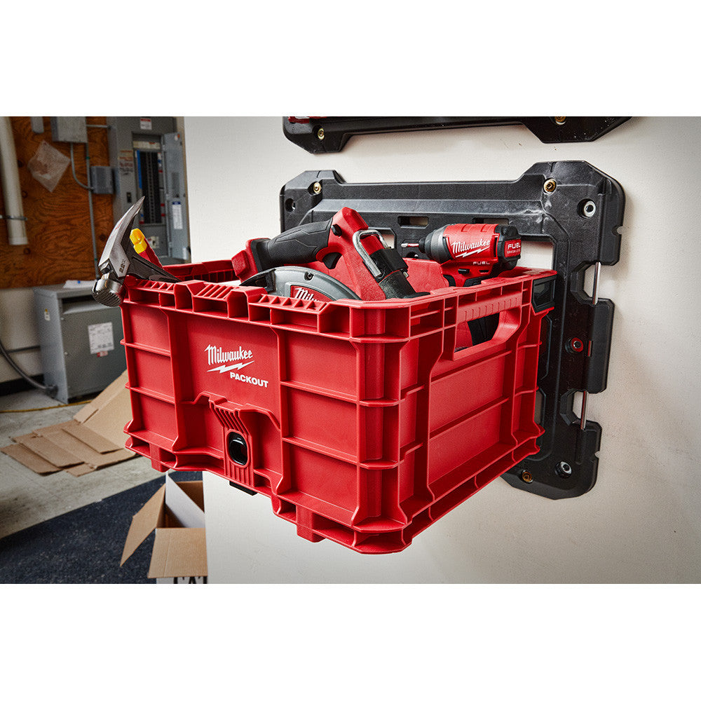 Milwaukee 48-22-8485 PACKOUT Mounting Plate holding tool box (not included)