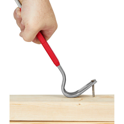 Milwaukee 48-22-9035 15-Inch Pry Bar removing a nail