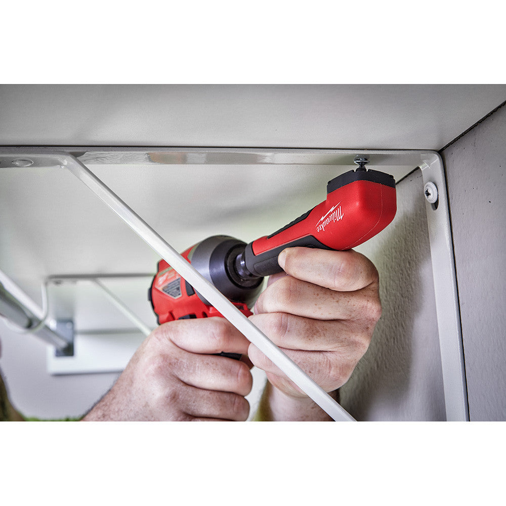 Milwaukee 48-32-2390 Shockwave Right-Angle Adapter drives drive in tight space (drill not included)