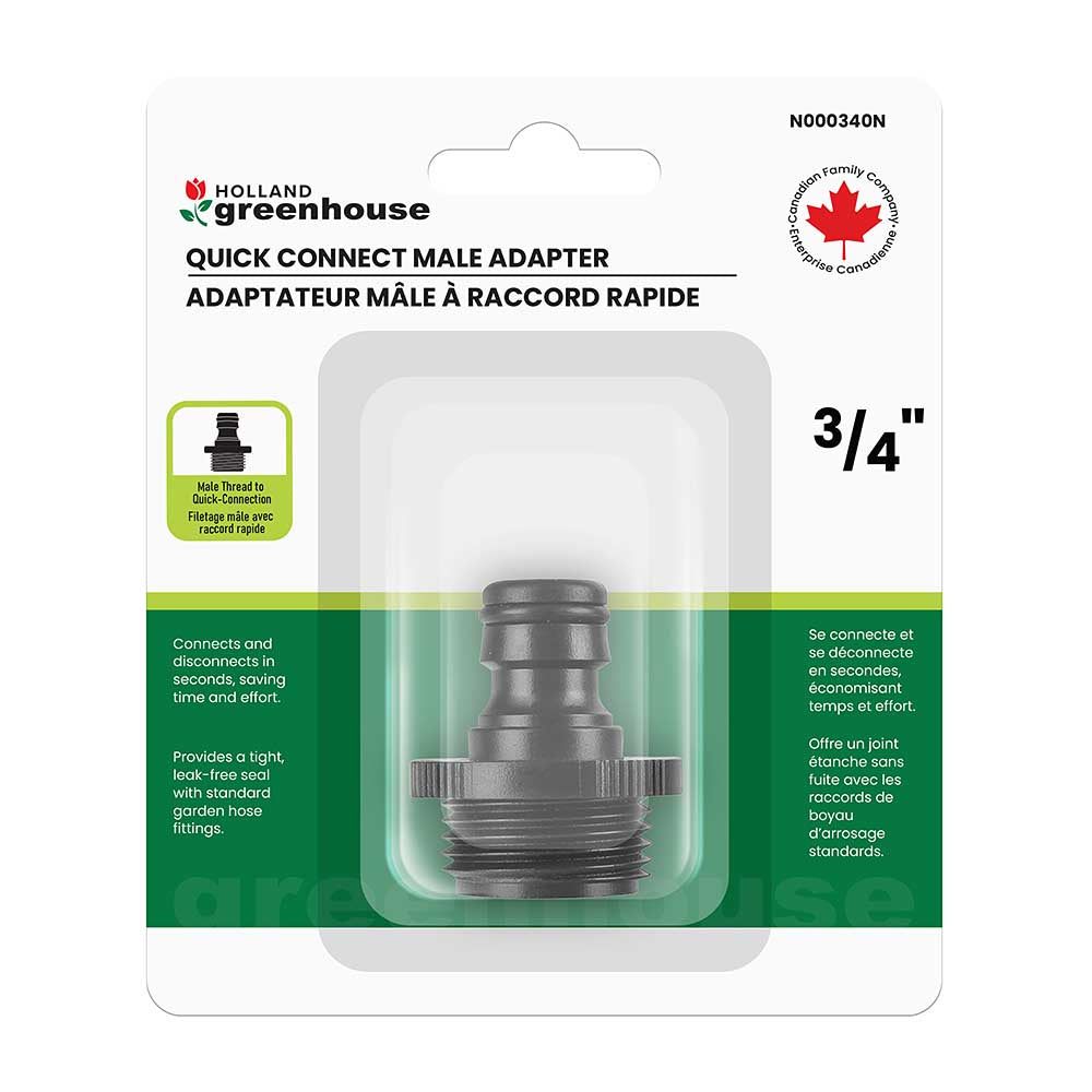 Holland Greenhouse Quick Connect 3/4in Male Adapter