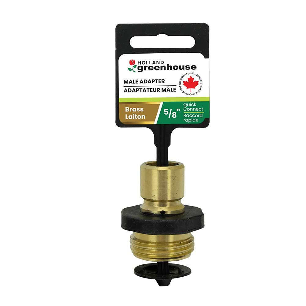 Holland Greenhouse Quick Connect System Male Brass Adaptor