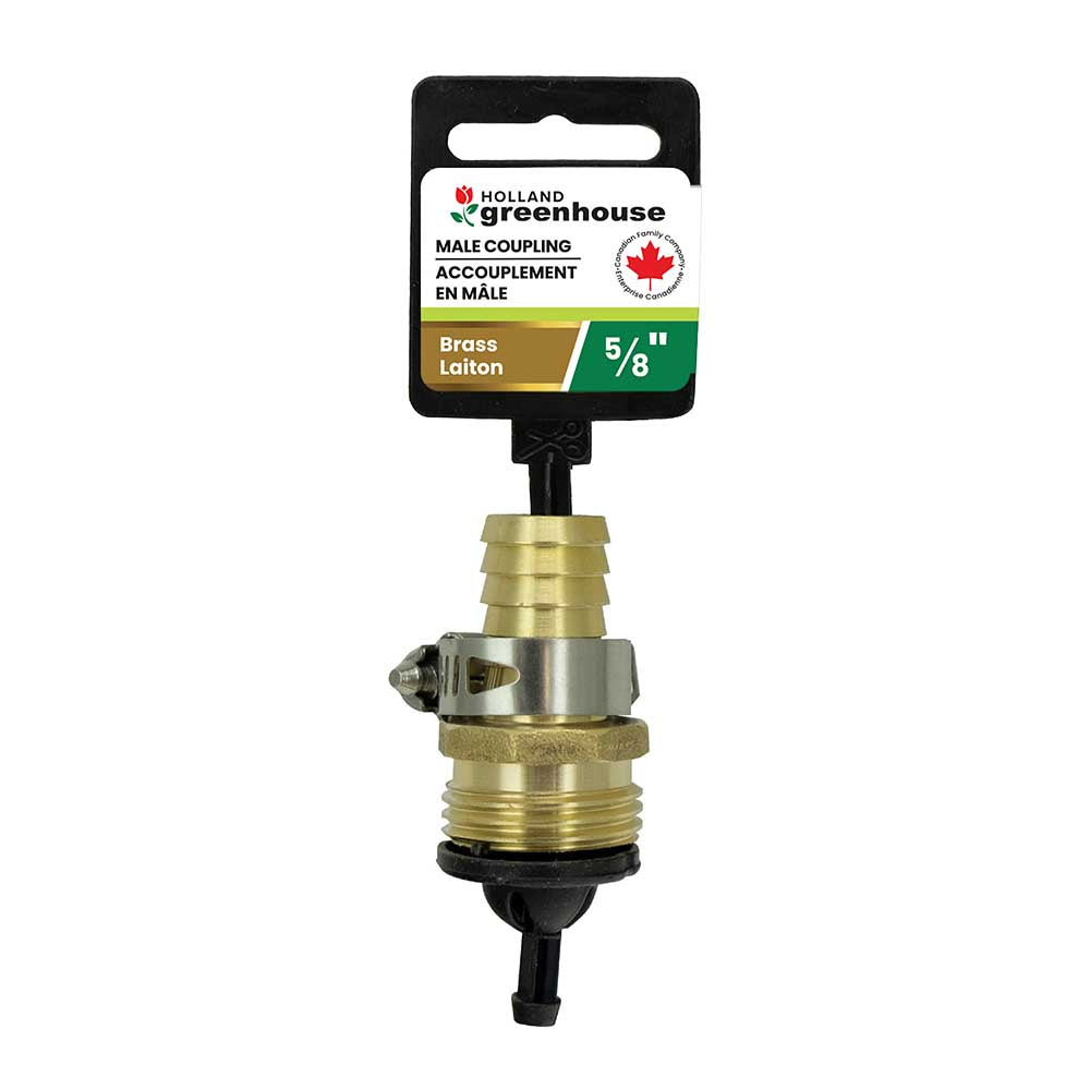 Holland Greenhouse Solid Brass 5/8in Male Hose Repair