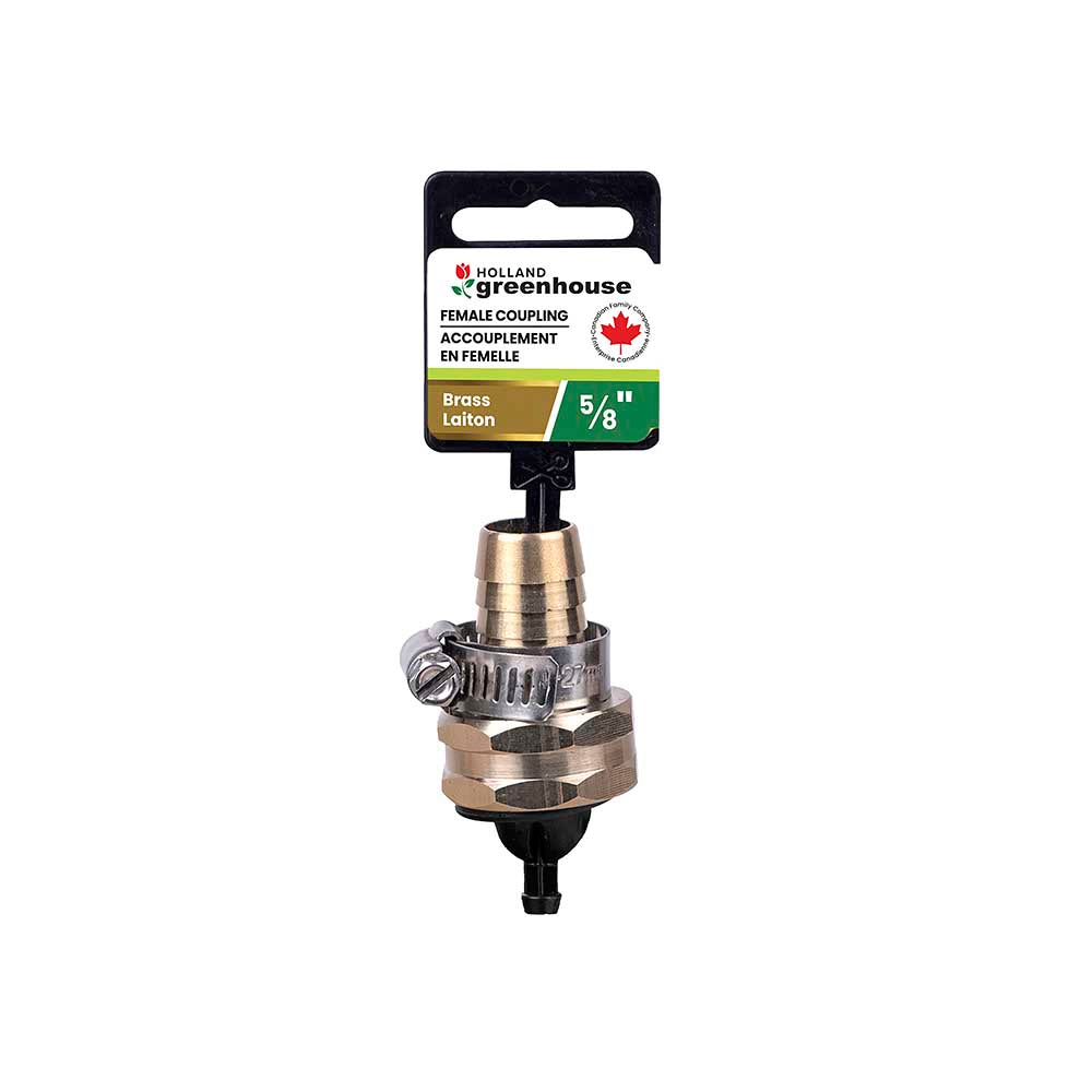 Holland Greenhouse Solid Brass 5/8in Female Hose Repair