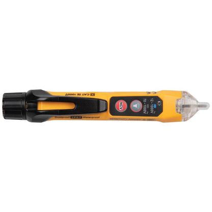Klein Tools NCVT3P 12V to 1000V AC Dual Range Non-Contact Voltage Tester with Flashlight showing from a different angle