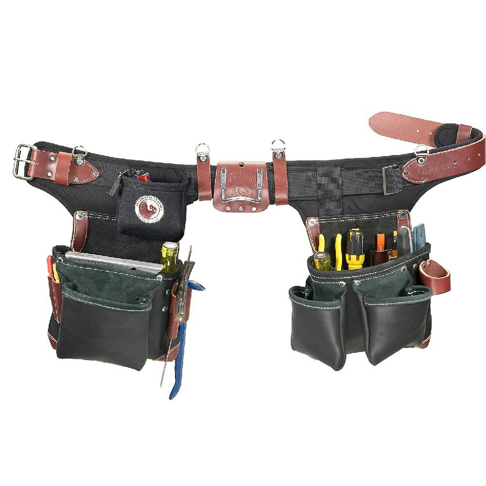 Occidental Leather B9588 Adjust-To-Fit Green Building Tool Belt Bag Set