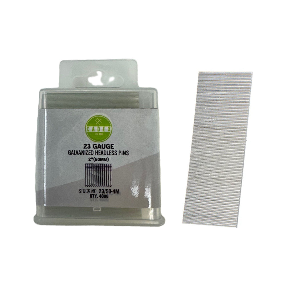 Cadex 23 Gauge 2in Galvanized Headless Pins - 4000pk