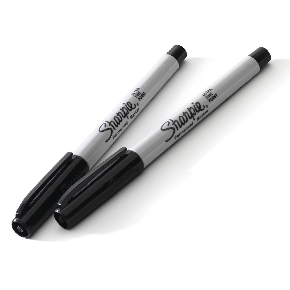 Sharpie Black Ultra Fine Point Permanent Markers - 2pk