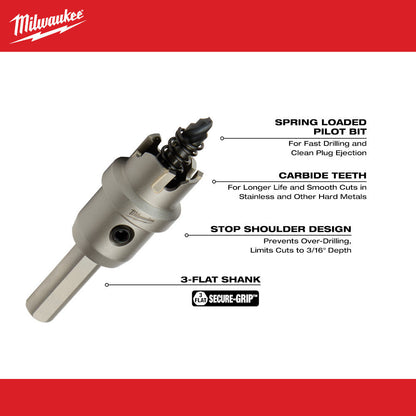 Milwaukee 49-57-8609 7/8 inch One-Piece Carbide Hole Cutter