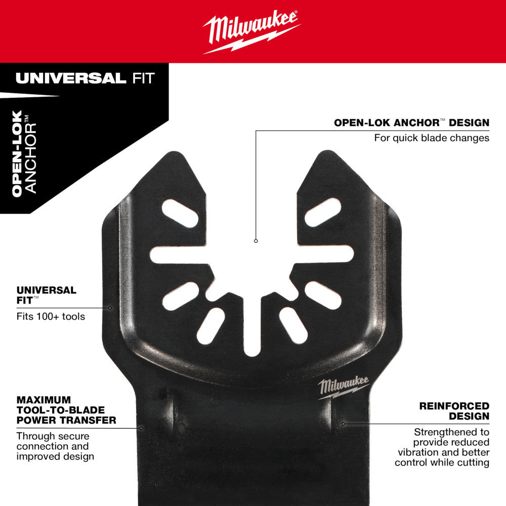 Milwaukee 49-25-2272 OPEN-LOK DIAMOND MAX Multi-Tool Oscillating Diamond Grit Grout Removal Blade