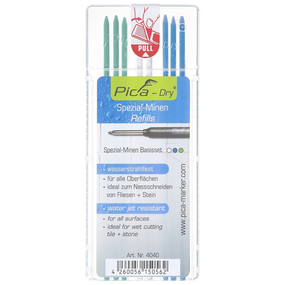 Pica 4040 Pica-Dry Special Water Jet Resistant Lead Refills - 8pk