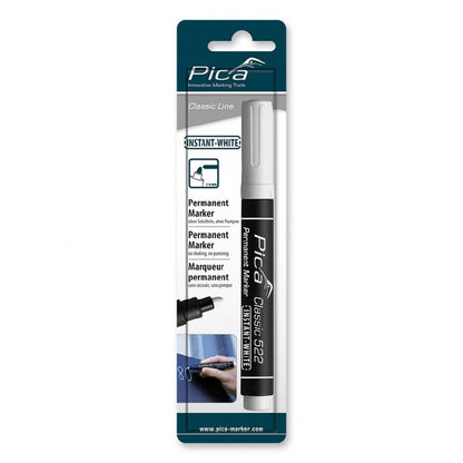 Pica 522-52-SB Classic 520 Permanent Marker with Bullet Tip - White