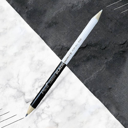 Pica 546-24-50 Classic 546 FOR ALL Black  and White Universal Marking Pencil