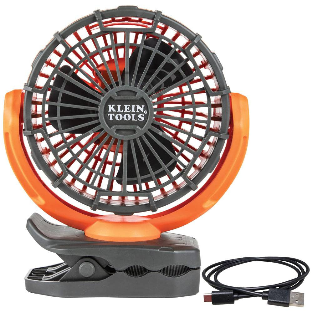 Klein Tools PJSFM1 10-1/2-inch Rechargeable Personal Jobsite Fan