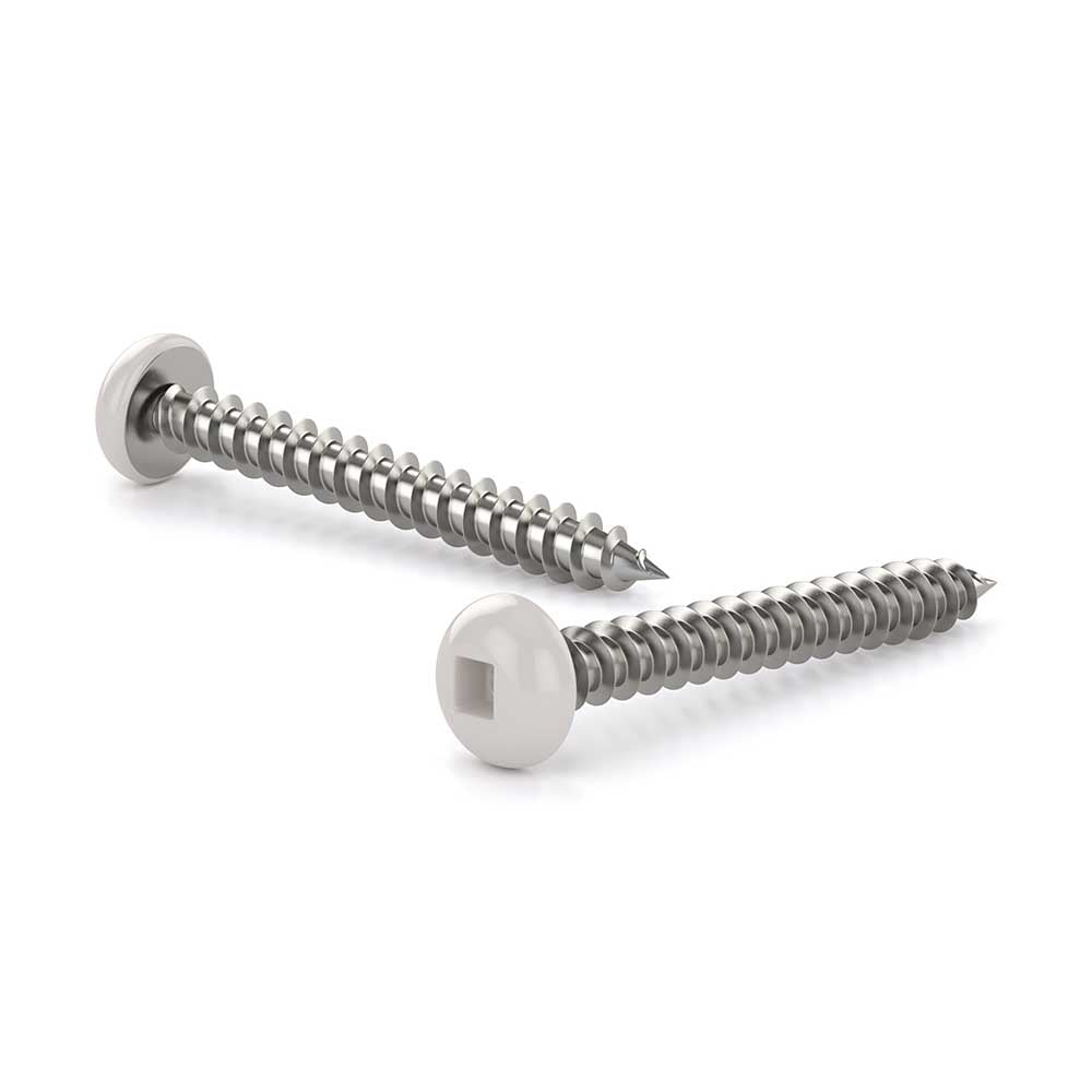 #6 x 5/8in White Pan Metal Screws - 700pk