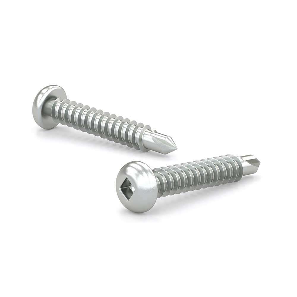 #8 x 1-1/4in Pan Head Self-Tapping Metal TEK Screws - 100pk