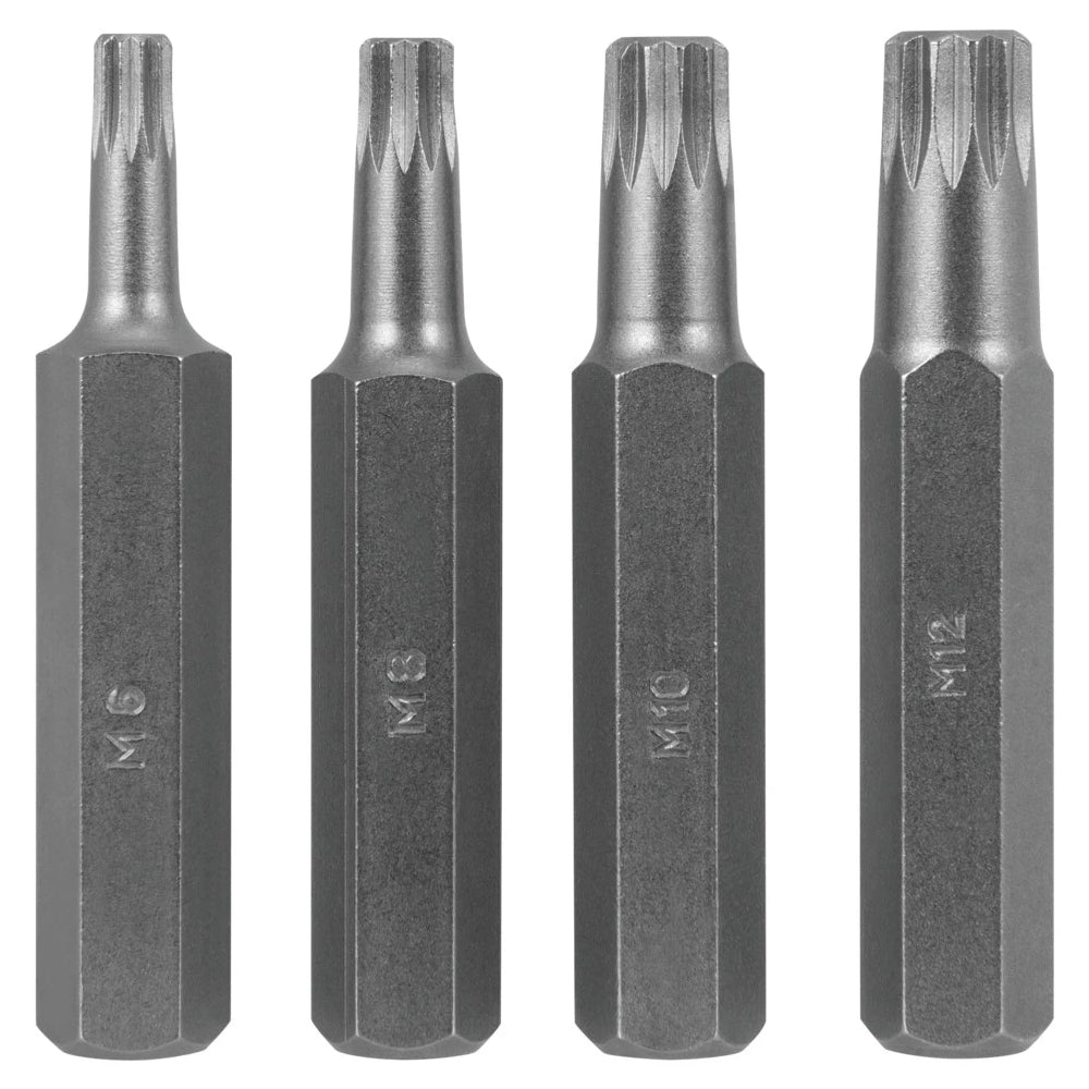 Performance Tool 4pc 12 Point Metric Bit Set