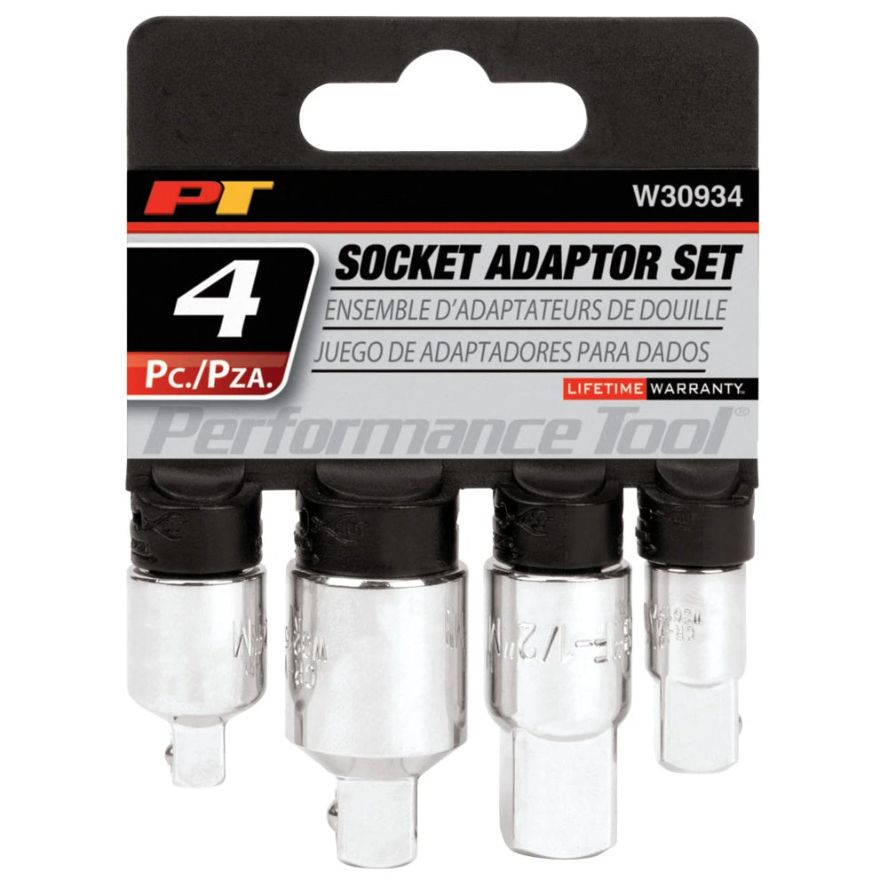 Performance Tool 4pc Socket Adapter Set