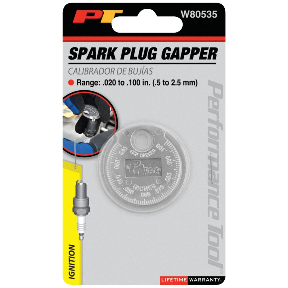 Performance Tool Round Spark Plug Gap Gauge