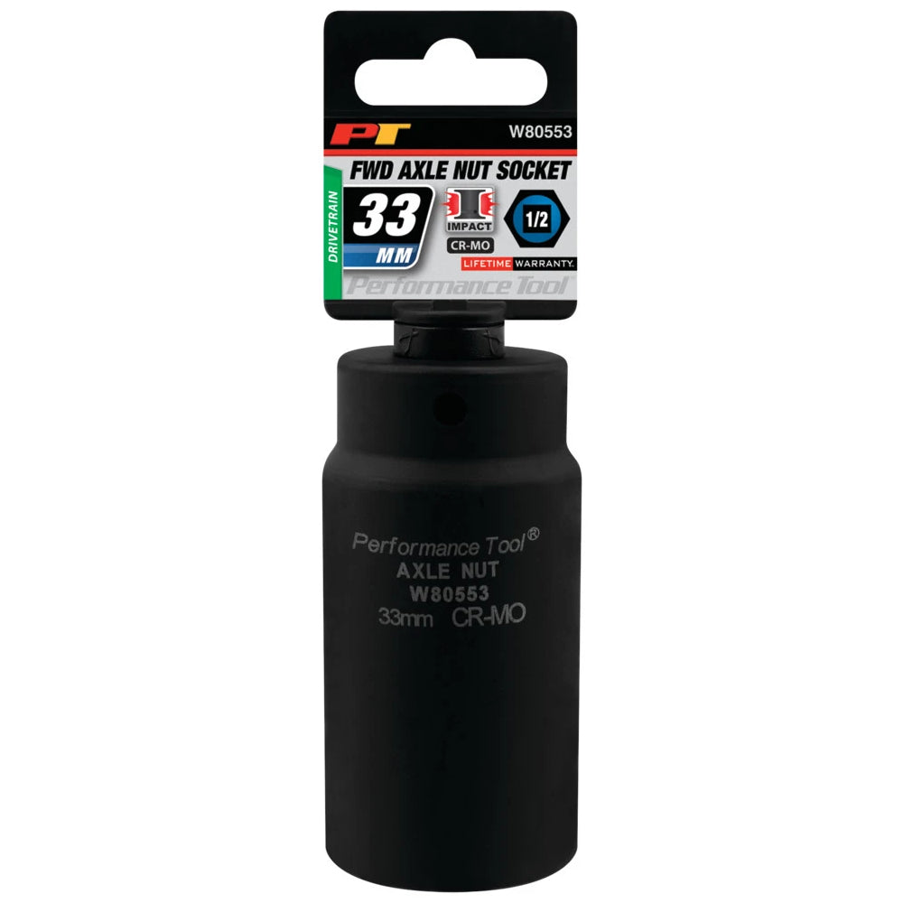 Performance Tool 33mm FWD Axle Nut Socket