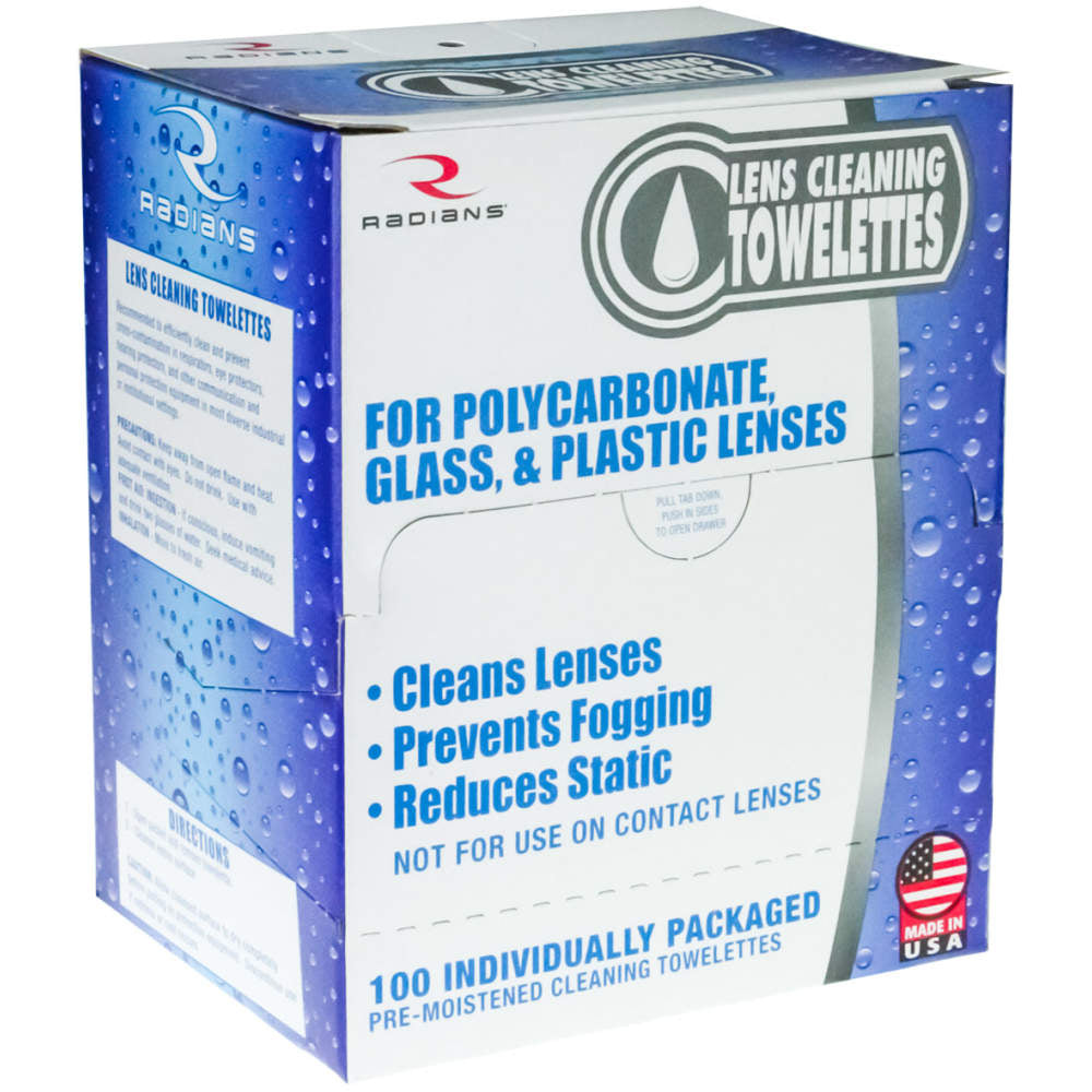 Radians Lens Cleaning Towelettes - 100pk