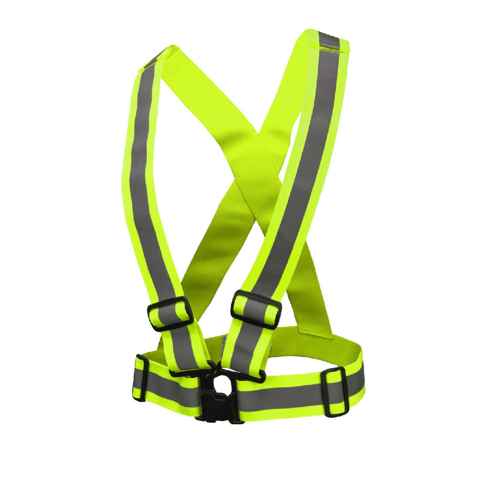 Radians High Visibility Breakaway X-Back Safety Harness - Green