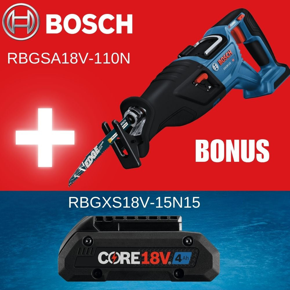 Bosch GSA18V-110N PROFACTOR 18V Cordless Brushless 1-1/8 inch Reciprocating Saw (Tool Only)