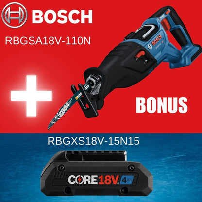 Bosch GSA18V-110N PROFACTOR 18V Cordless Brushless 1-1/8 inch Reciprocating Saw (Tool Only)