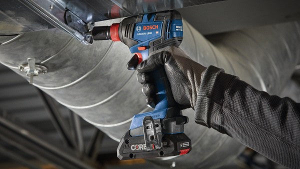 Bosch GXL18V-233B25 - GDX18V-1800 18V EC Brushless Freak 1/4 inch and 1/2 inch Two-In-One Bit/Socket Impact Driver on the job fastening