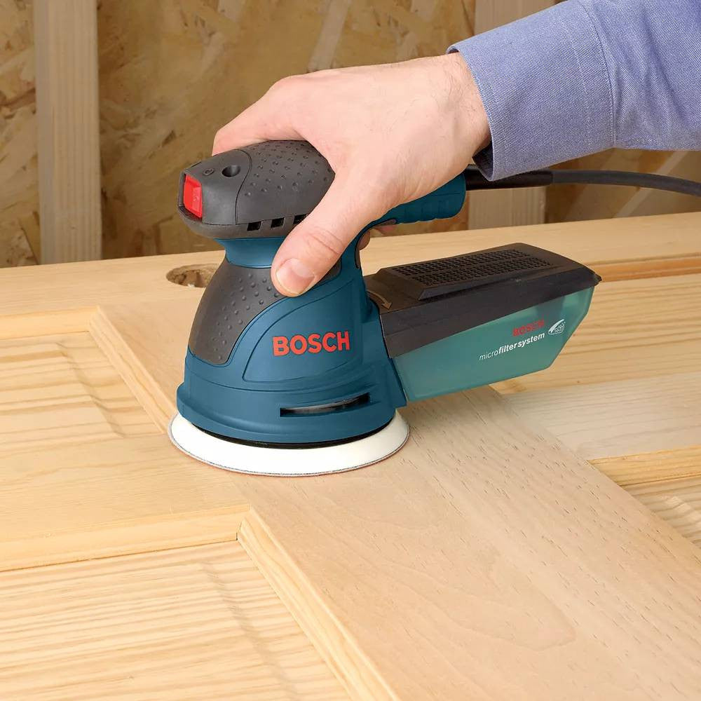 Bosch ROS10 5 inch Palm Random Orbit Sander / Polisher sanding