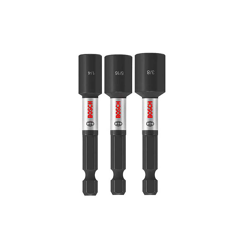Bosch 3pc Impact Tough 2-9/16in Nut Setter Set